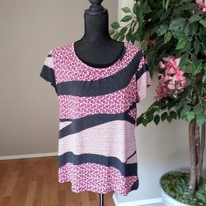 WORTHINGTON Ladies Round Neckline Tunic Top